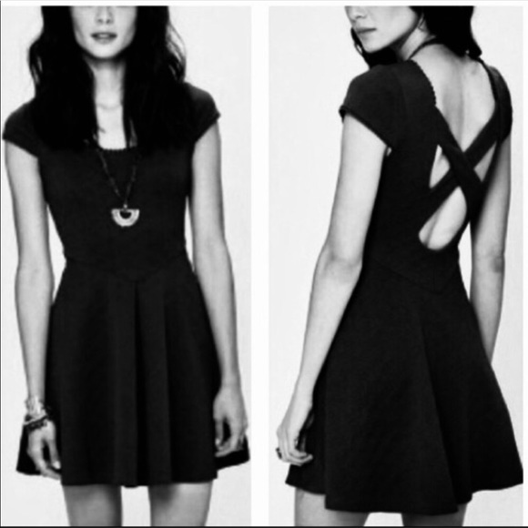 Free People Dresses & Skirts - Free People Quilted Cross Back Skater Dress